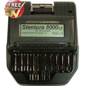 8000LX Black Stenograph Machine
